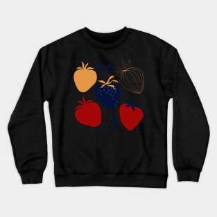 RED BLUE STRAWBERRY Crewneck Sweatshirt